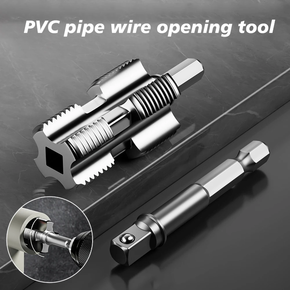 

1/2 дюйма 3/4 дюйма комплект нитевдевателя для труб из ПВХ, нитевдеватель для труб, круглая штамп, пластиковая водопроводная труба, открывалка для внутренней резьбы