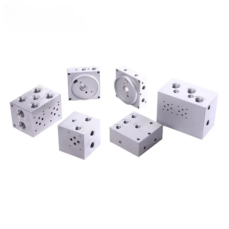 hydraulic manifold  5 NG3-NG32 valve block standard or customized aluminium steel valve group