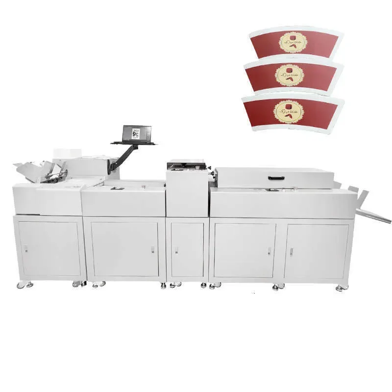 Automatic Paper Cup Fans Digital Printing Machine For Disposable Cup Making Eco Friendly Low Cost Printer Inkjet Equipment