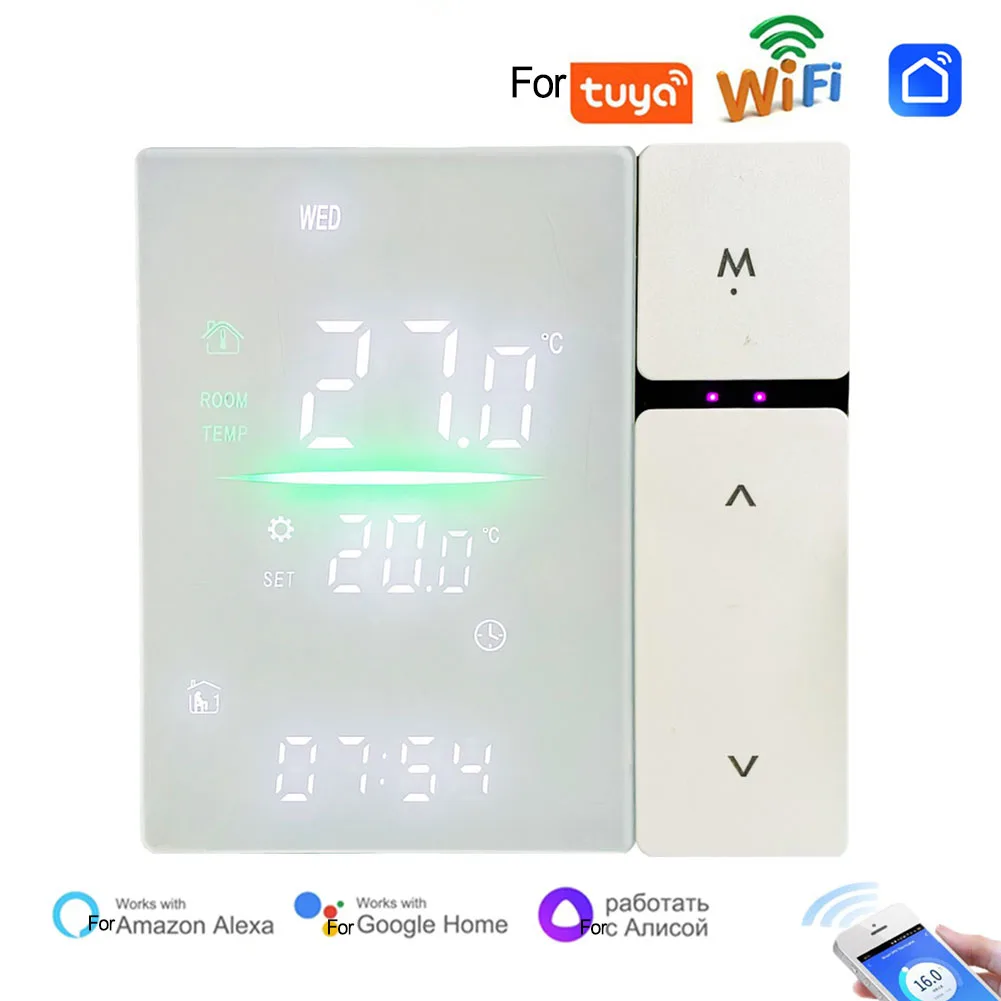 

Для Tuya 316A Wi-Fi умный термостат для электрического подогрева пола, водяного газового котла с ЖК-экраном и защитой безопасности