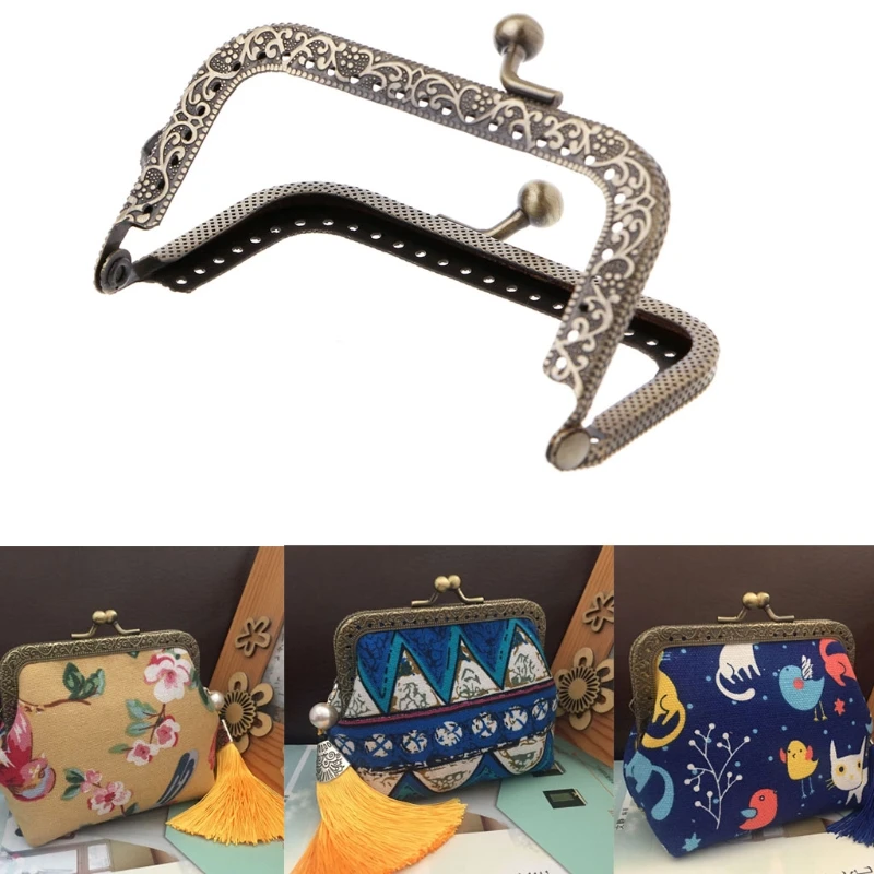 

1PC Metal Frame Kiss Clasp Arch For Coin Purse Bag Accessories DIY Bronze 8.5cm 066C