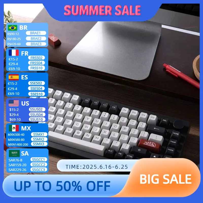 

Akko 5075B Plus Dracula Castle 75% Mechanical Gaming Keyboard 3/5 Pin Hot Swap Three-Modes RGB 2.4GHz Wireless/USB Type-C/BT 5.0