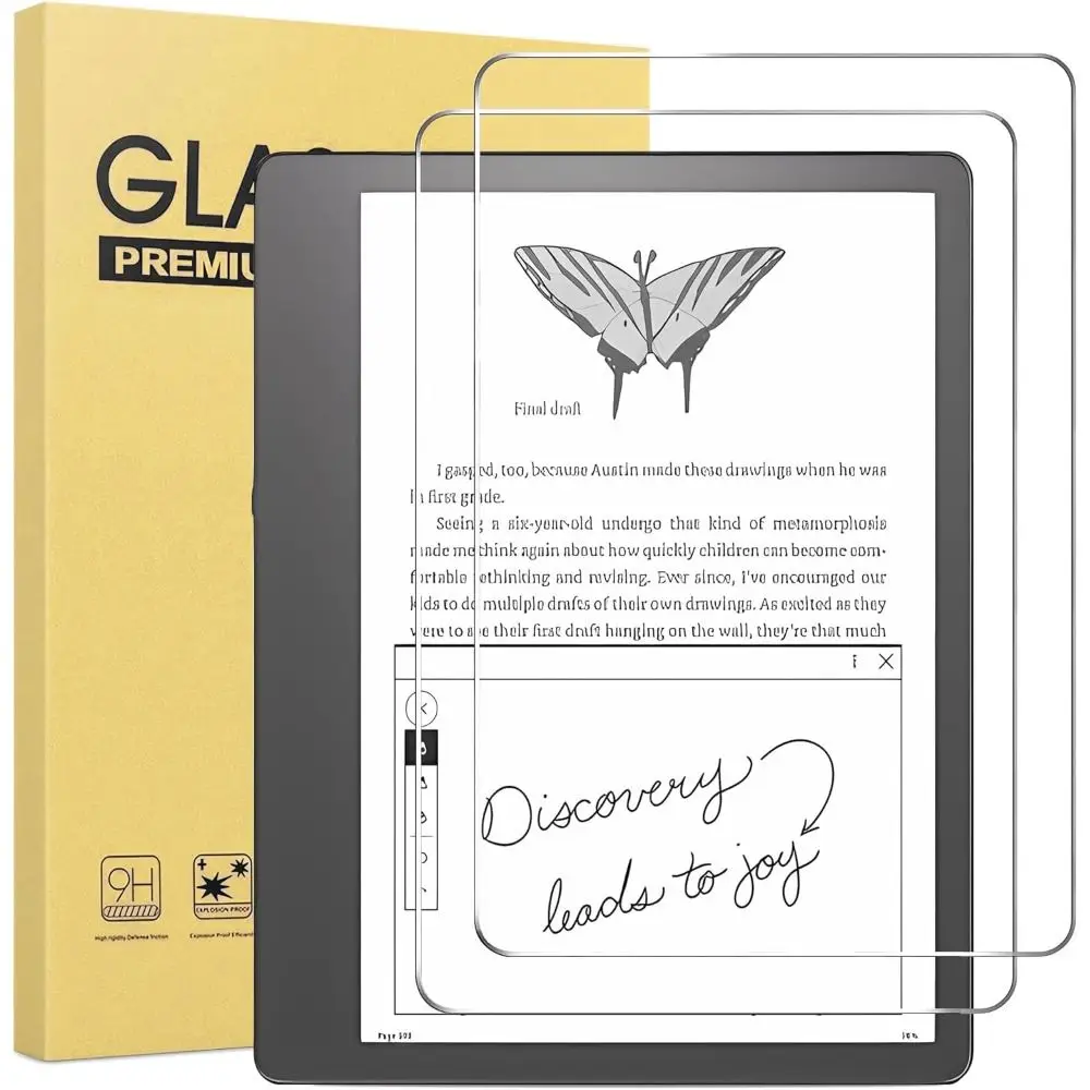 2er-Pack HD-Displayschutzfolie, stoßfest, 9H gehärtetes Glas, kratzfest, klar, für Kindle Paperwhite 12. Generation/Colorsoft 7 Zoll 2024