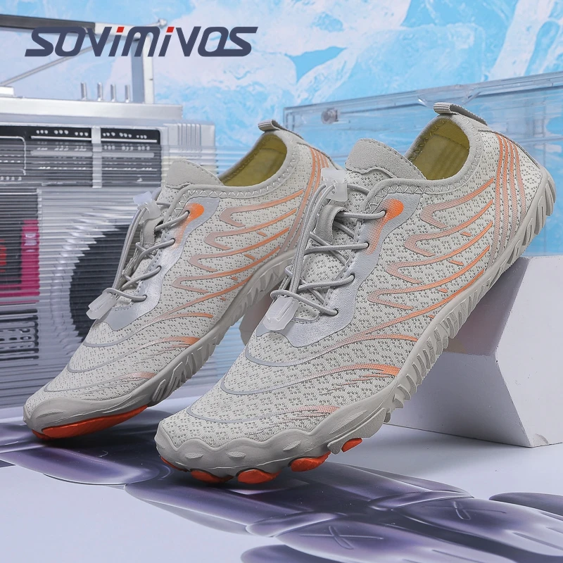 

Men Barefoot Trail-Running Shoes Wide Toe Box Shoes for Men Barefoot Minimalist Shoes Zero Drop Casual Breathable Soft Sneakers