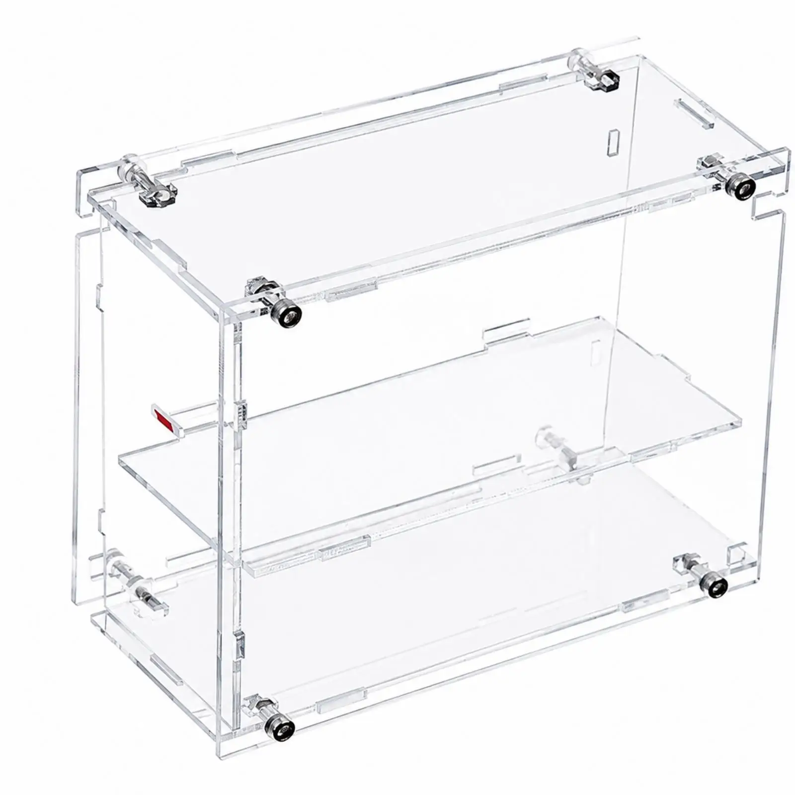 Acrylic Mini Car Display Enclosure for 1 64 Diecast Models Double Level Dust Cover