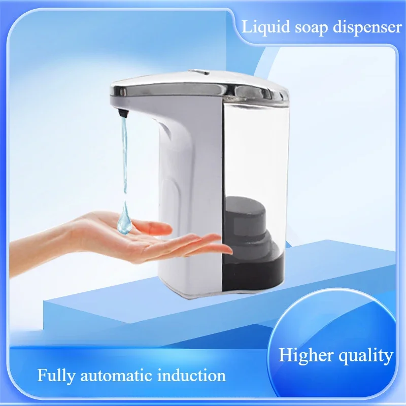 250ml Automatic Soap Dispensers,3 Adjustable Touchless Liquid/shampoo Dispenser with Infrared Sensor Hand for Bathroom/Kitchen