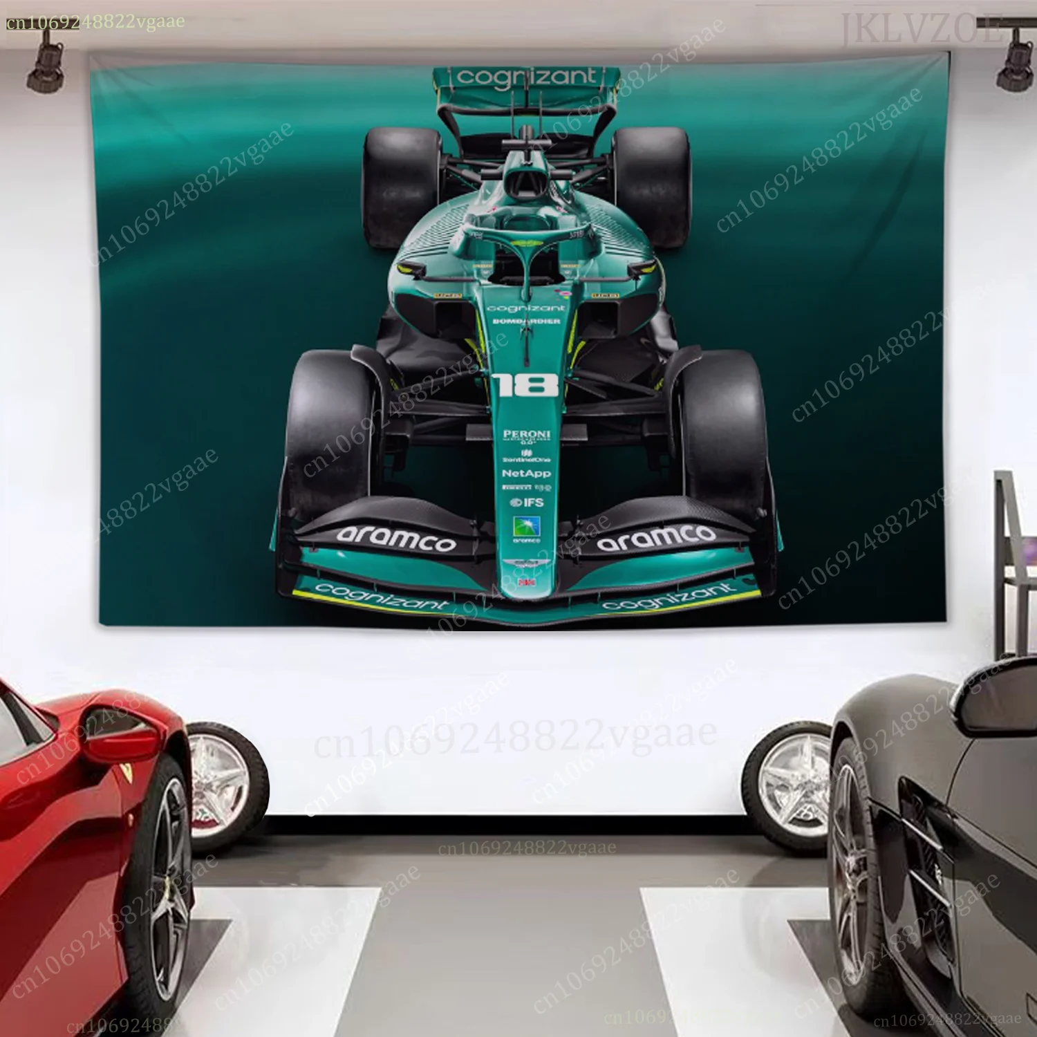 2025 F1 Tapestry Racing Poster Wall Tapestries Bedroom Decoration Aesthetic Tapices Car Flag Martin Aston Wallpaper