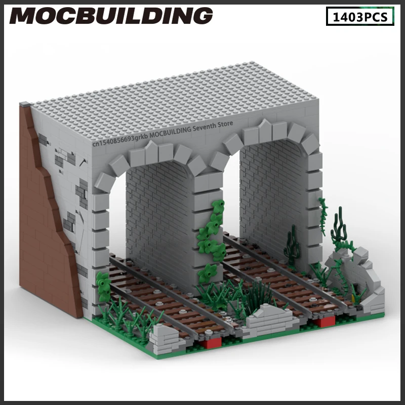 Modular Subway Station and Little Mall MOC Building Block Underground SStreet View Model DIY Assembly Bricks Display Toys Gifts