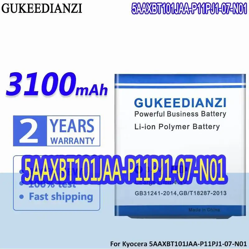 

3100 мАч для Kyocera 5AAXBT101JAA-P11PJ1-07-N01 Экологически чистый аккумулятор мобильного телефона