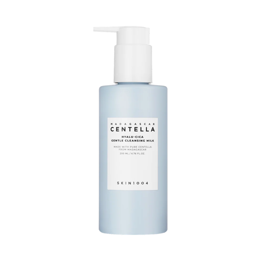 SKIN1004 Leche Limpiadora Suave Hyalu-Cica de Madagascar Centella 200ml 2 en 1 Desmaquillante e Hidratante para Piel Sensible