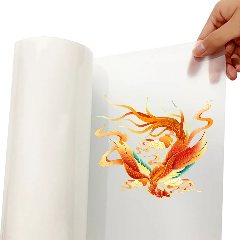 

Wholesale DTF 75 um Thickness Single sided Roll PET sheet Heat Transfer Hot Peel Film for Sublimation Digital print