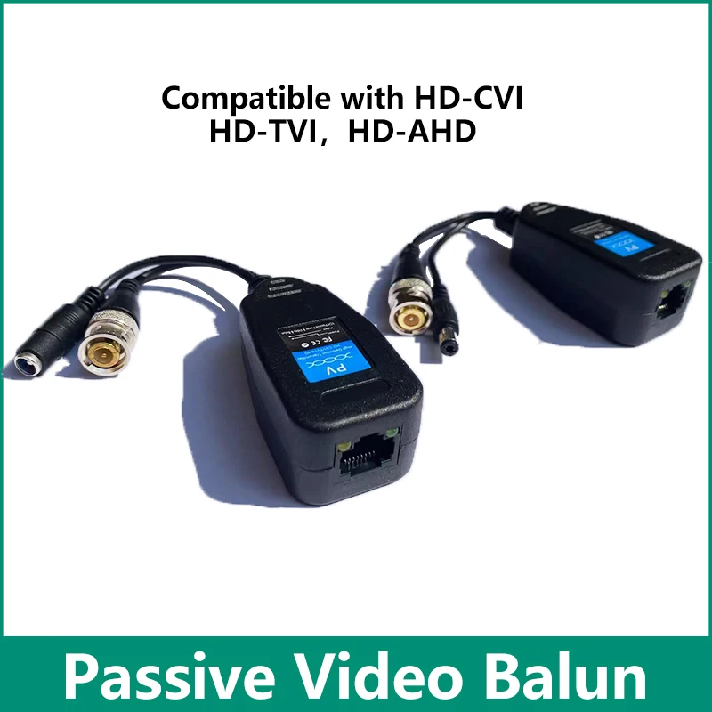

1 пара (2 шт.) пассивный коаксиальный CCTV BNC Power Video Balun к приемопередатчика RJ45 для HD-CVI/TVI/AHD разъемы камеры видеонаблюдения