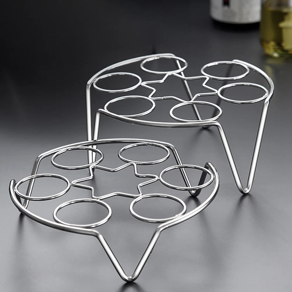 

Stainless Steel Rack Steamer Multipurpose Kitchen Tool Heat Resistant Practical Function Boiled Eggs