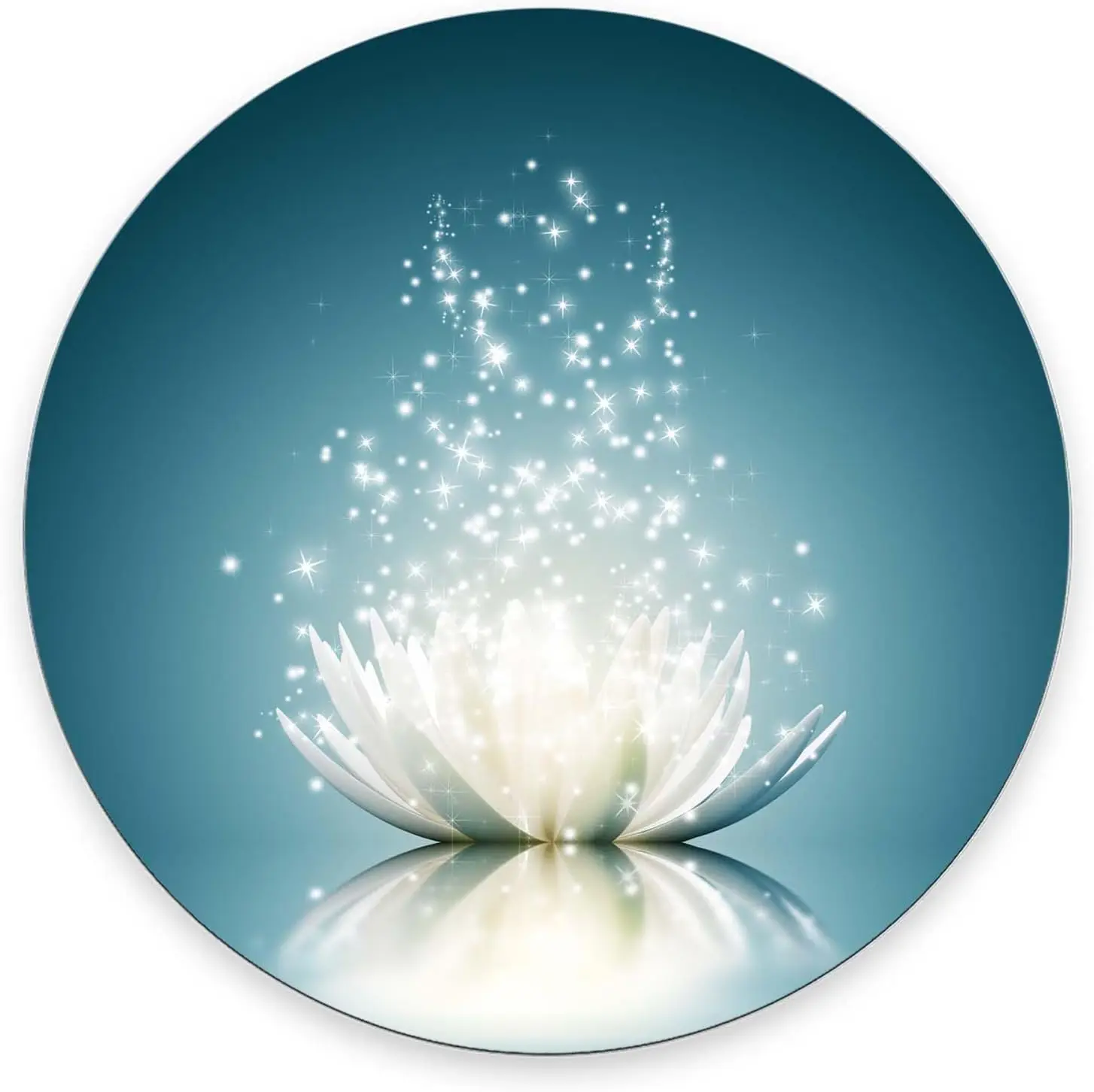 Mouse pad Mouse pad 1pc Magic Lotus Round Non Slip Rubber Base Office Laptop Mousemat 7 9 x 7 9 x 0 12
