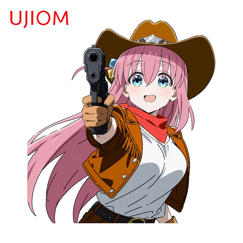 UJIOM Kawaii Hot Anime Cowgirl Wall Stickers Funny Graffiti Trunk Toolbox Laptop Decal Waterproof Baby Nursery Room Decor