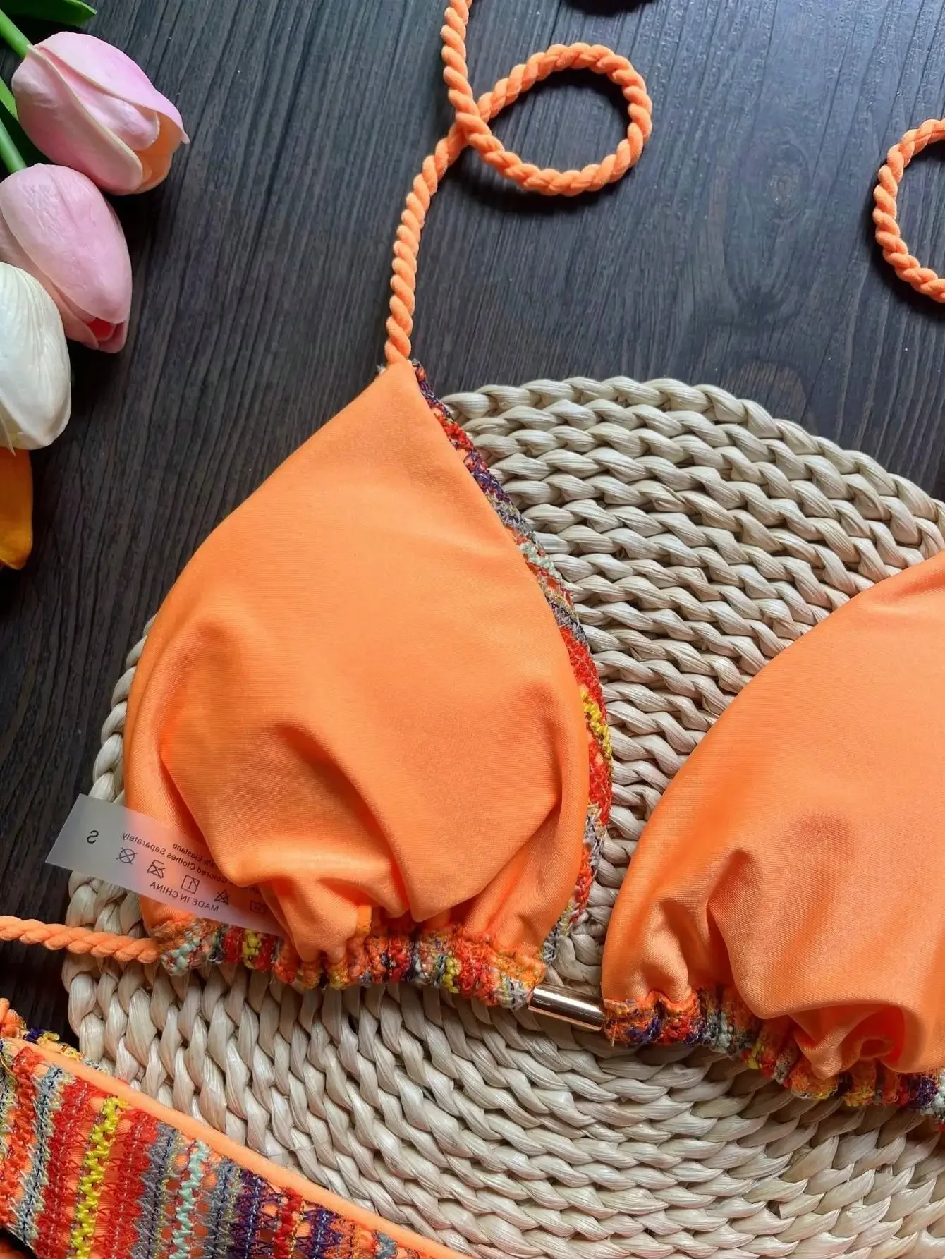 RUOTONGSEPT 2025 섹시한 땋은 로프 스트랩 비키니 세트 새로운 수영복 여성 수영복 푸시 업 브라질 수영복 비치 Biquinis