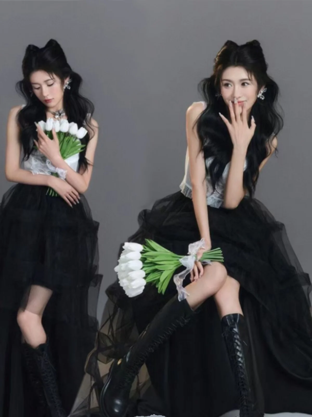 

Dark Elf Theme Photography Costume for Studio And Private Photoshoots Fashionable Personality Artistic Photography Clothes