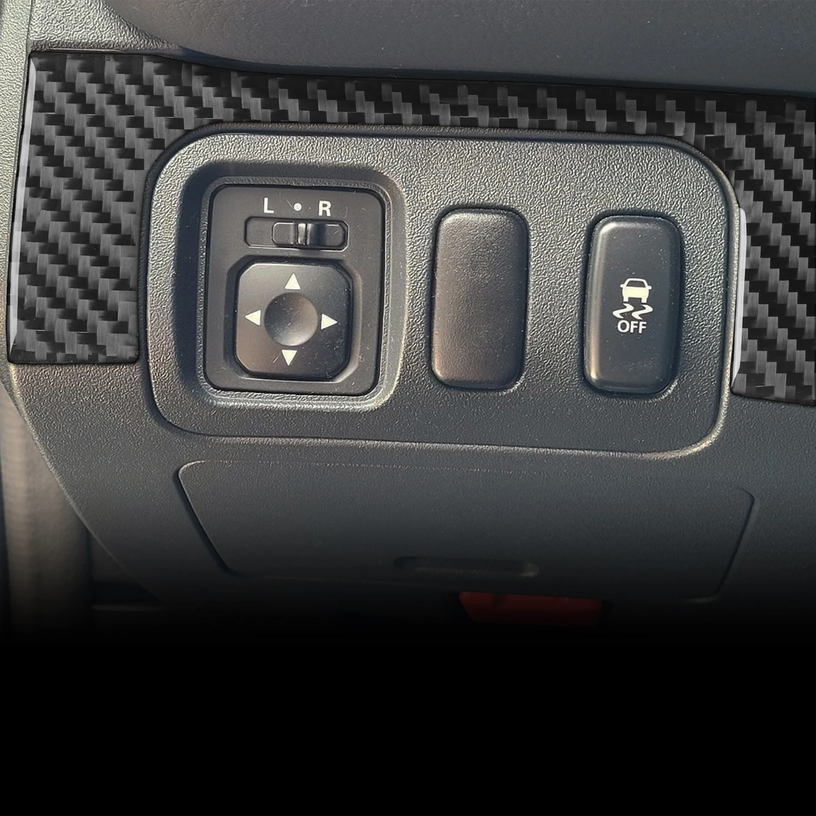 Real Soft Carbon Fiber For Mitsubishi Eclipse 2006-2012 Car Main Driver Trim Customizable Car Sticker Interior Accessories 2