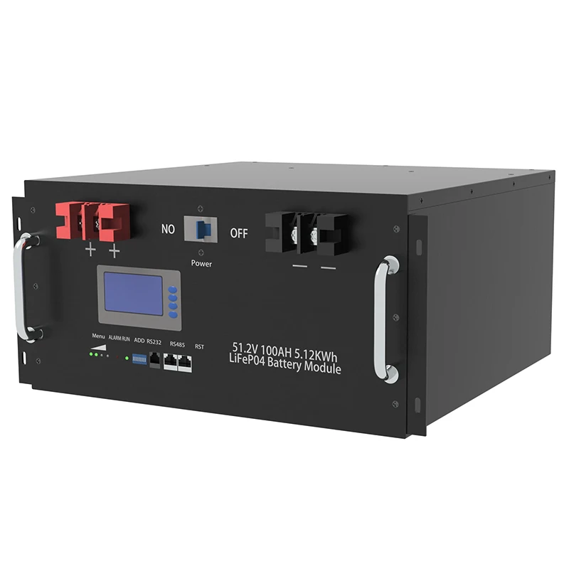 48 Volt LiFePO4 Battery Energy Storage System 51.2v 100ah 48v Cart Lithium Ion Telecom Deep Cycle Household Batteries
