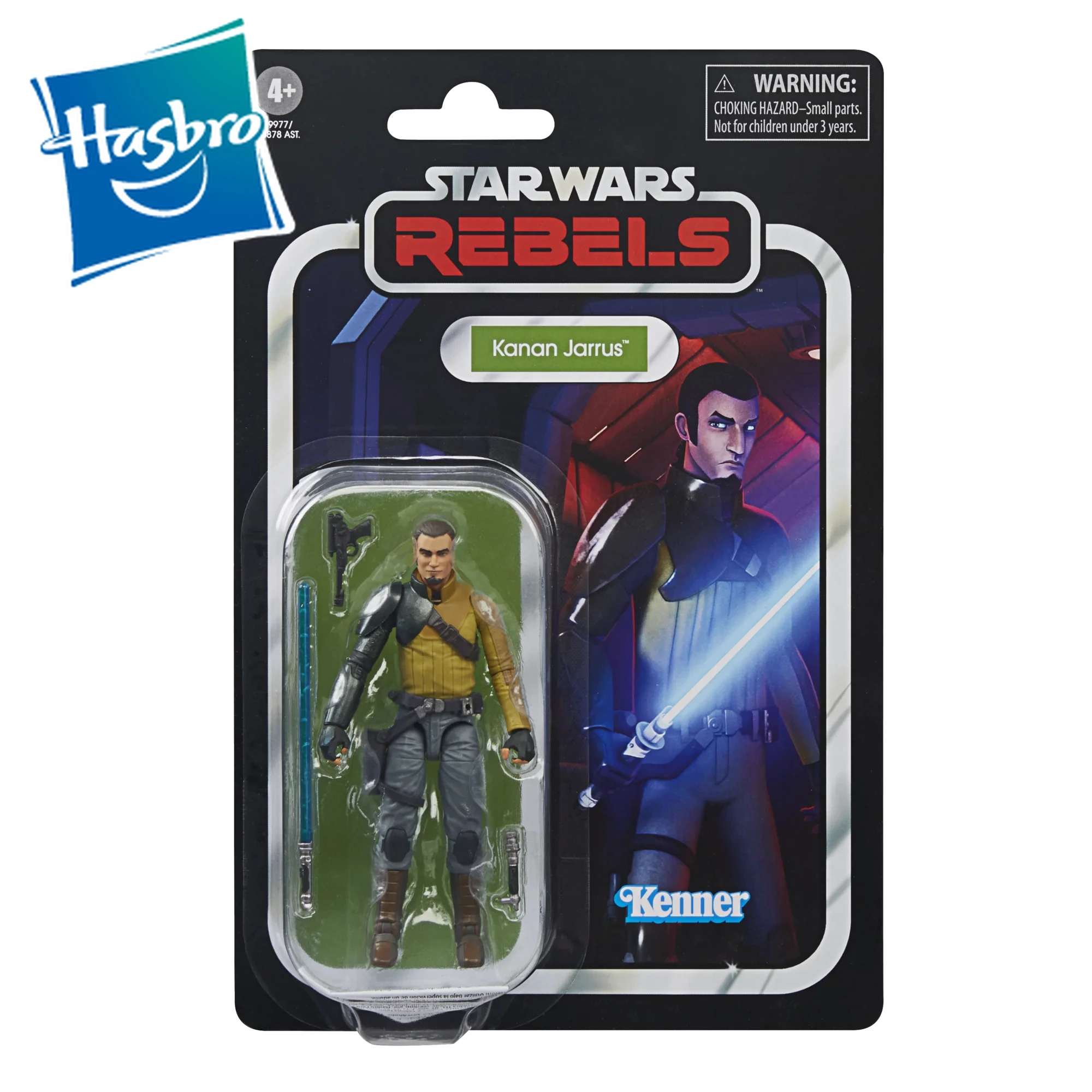 Оригинальный Hasbro Star Wars Rebels Kenner Kanan Jarrus 3,75 дюйма, ретро-фигурка аниме, экшн-фигурка, модель, коллекция, игрушки для хобби