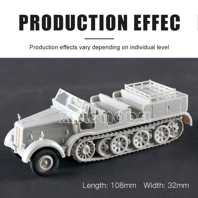 Trumpeter Plastic Assembled Tank Model Kit 07403 German 12 Ton DB10 Tractor 1/72 - Image 2