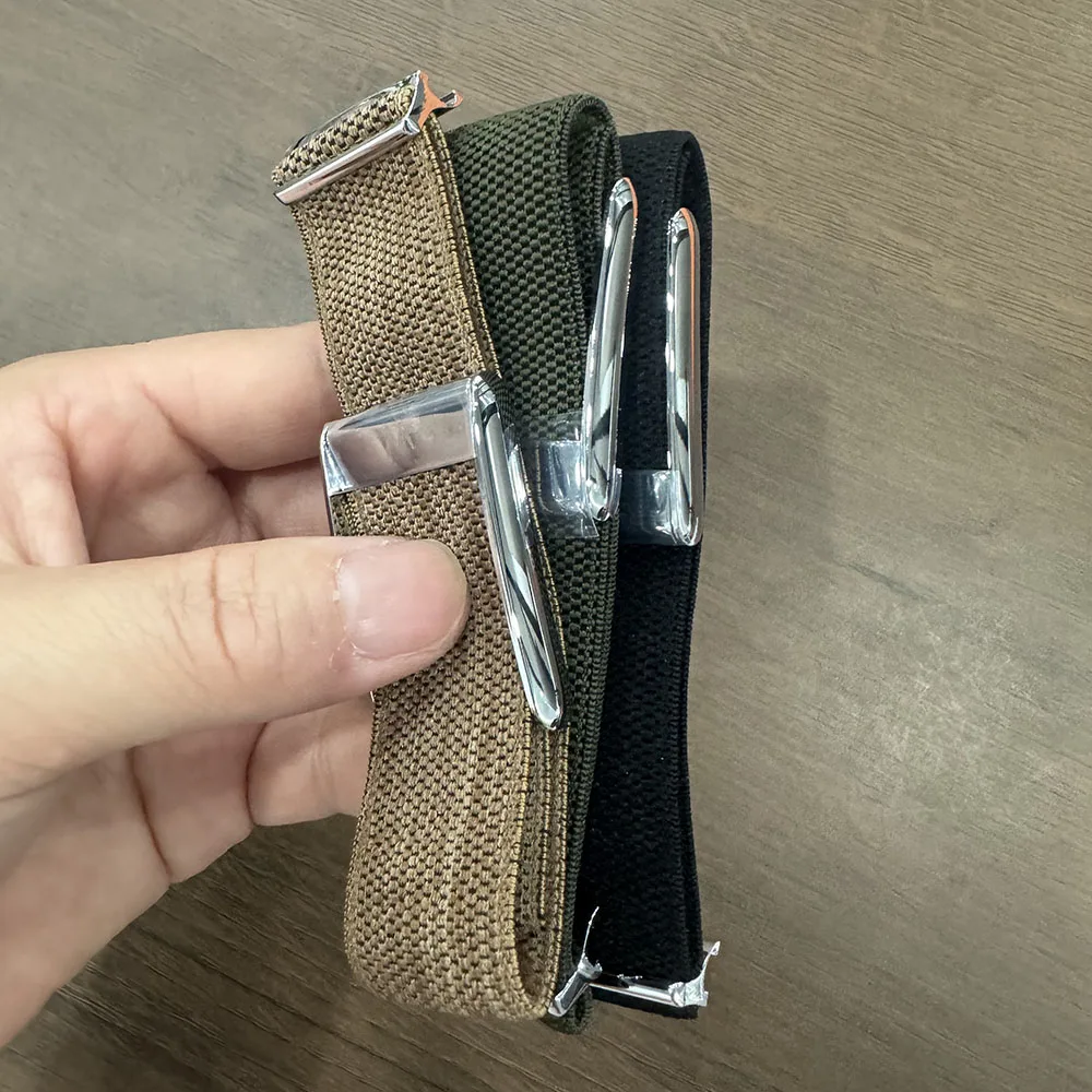 New Suitable for Whoop 5.0 Watch Strap Nylon Woven LIFE/PEAK Sports Replacement Strap with Rose Gold Silver Metal U-Shaped Frame