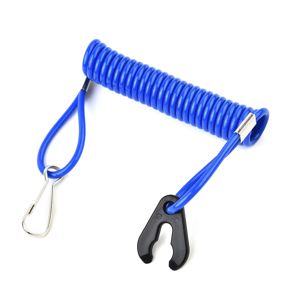 1.6 M Safety Rope For Jet Ski Outboard Stop Kill Key Floating Safety Lanyard Rope For Honda Motorboats Spring Cable Accessories