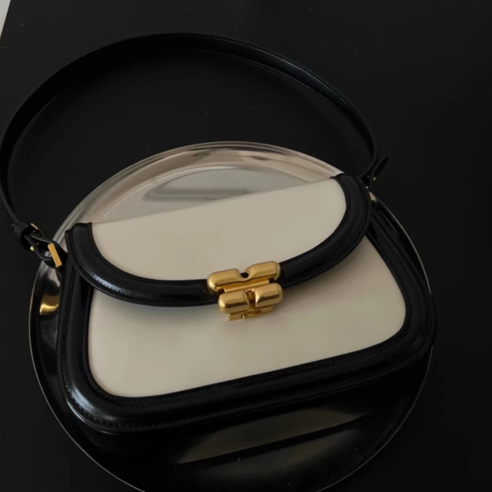 

Fashion Elegant Hit-Color Women Bag\Handbag Genuine Leather Lady Shoulder Bag Unique Simple Real Leather Crossbody Bag New