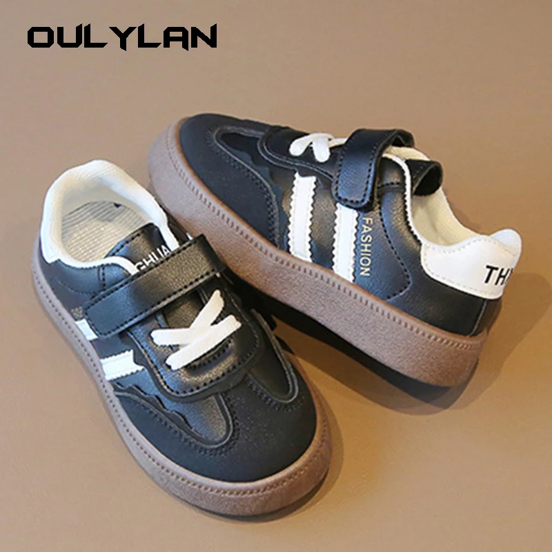 2024 Fashion  Children\'s Training Shoes Boys Sports Board Shoes Casual Girls White Shoes Soft Sole Baby Sneakers Size 27-32