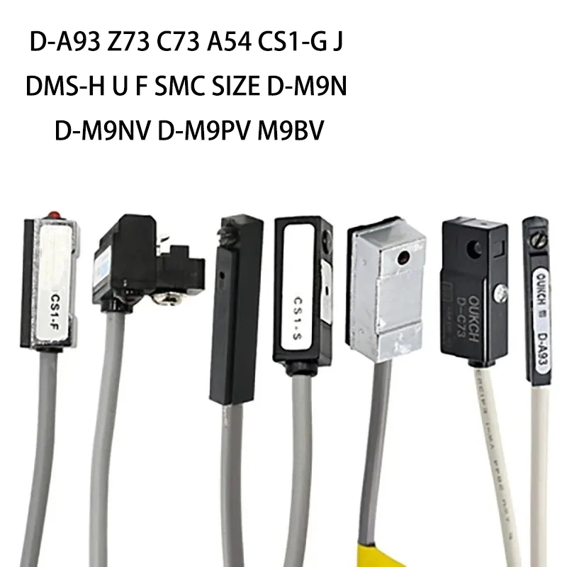 

Air Pneumatic Cylinder Magnetic Reed Switch Sensor D-A93 Z73 C73 A54 CS1-G J DMS-H U F SMC SIZE D-M9N D-M9NV D-M9PV M9BV