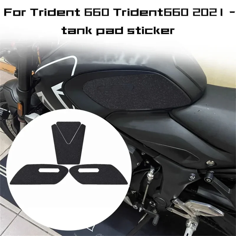 

For Trident 660 Trident660 2021 Motorcycle Wind Deflector Stickers Gas Fuel Oil Kit Knee Decal Tank Pad Protection