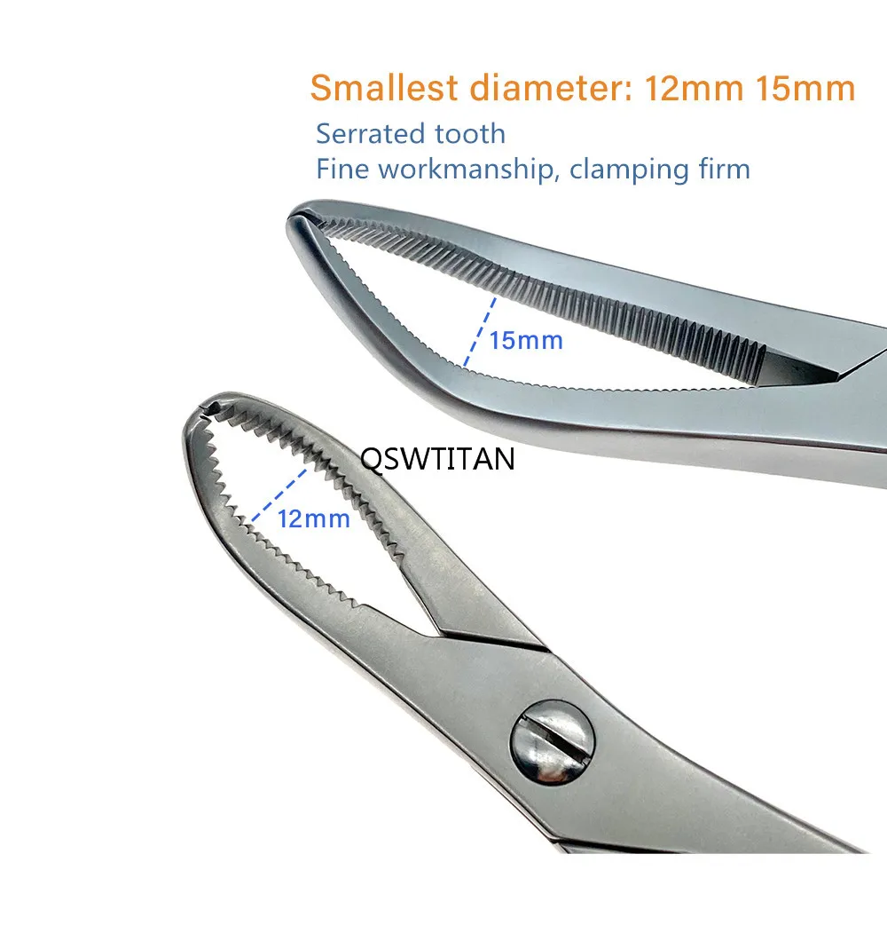 Bone Holding Forceps Stainless Steel Toothed Phalanges Reduction Forceps Veterinary Orthopedics Instruments