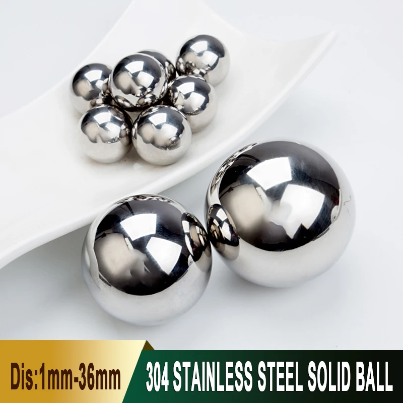 1-1000 قطعة 304 كرة من الفولاذ المقاوم للصدأ 1 1.5 2 2.381 2.5 3.175 3.5 3.969 4 4.5 4.763 ~ 36 مللي متر كرات فولاذية صلبة عالية الدقة #1