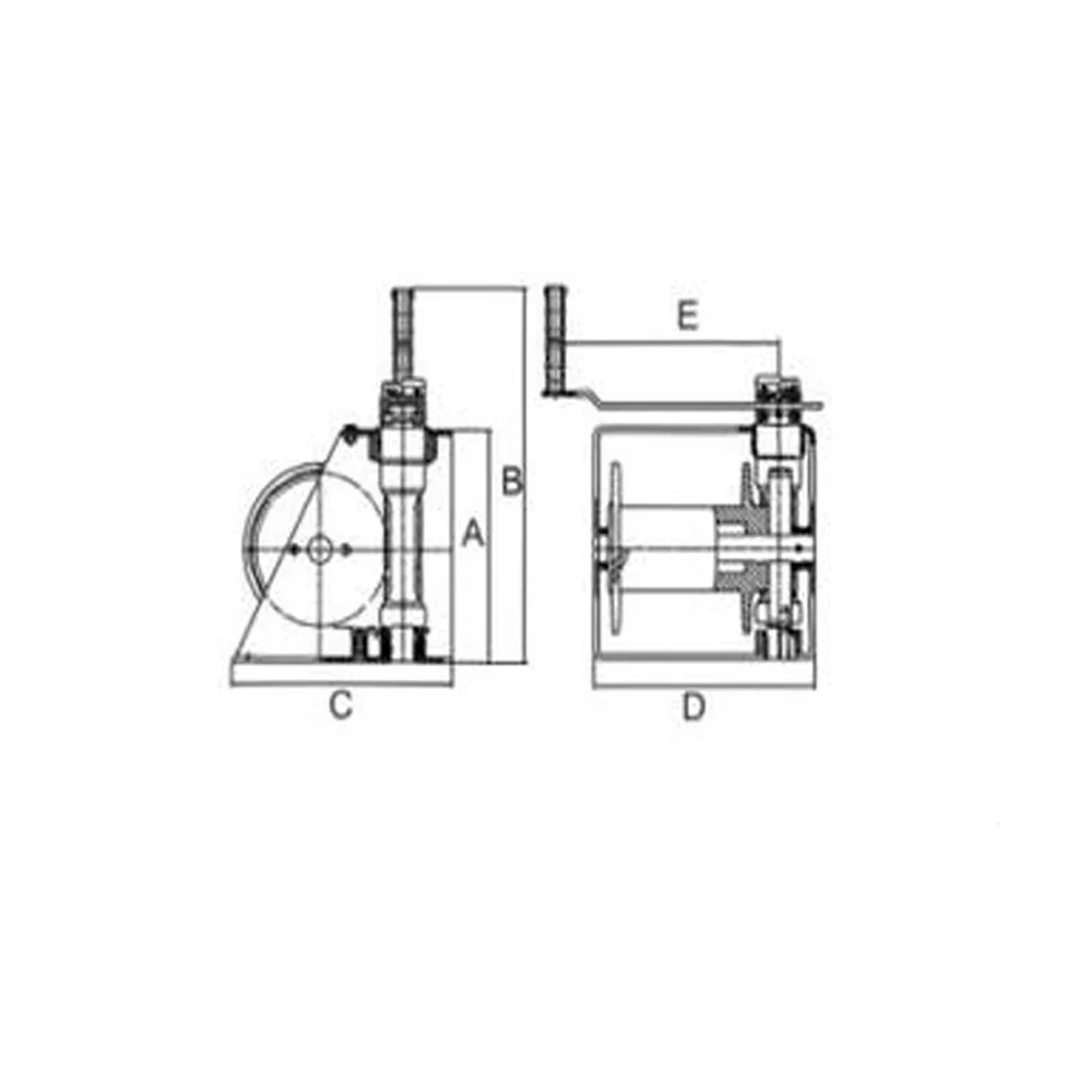 Imbracatura di sollevamento per utensili manuali 250 kg Verricello manuale Verricello manuale autobloccante automatico per camion per barche Verricello manuale in acciaio zincato