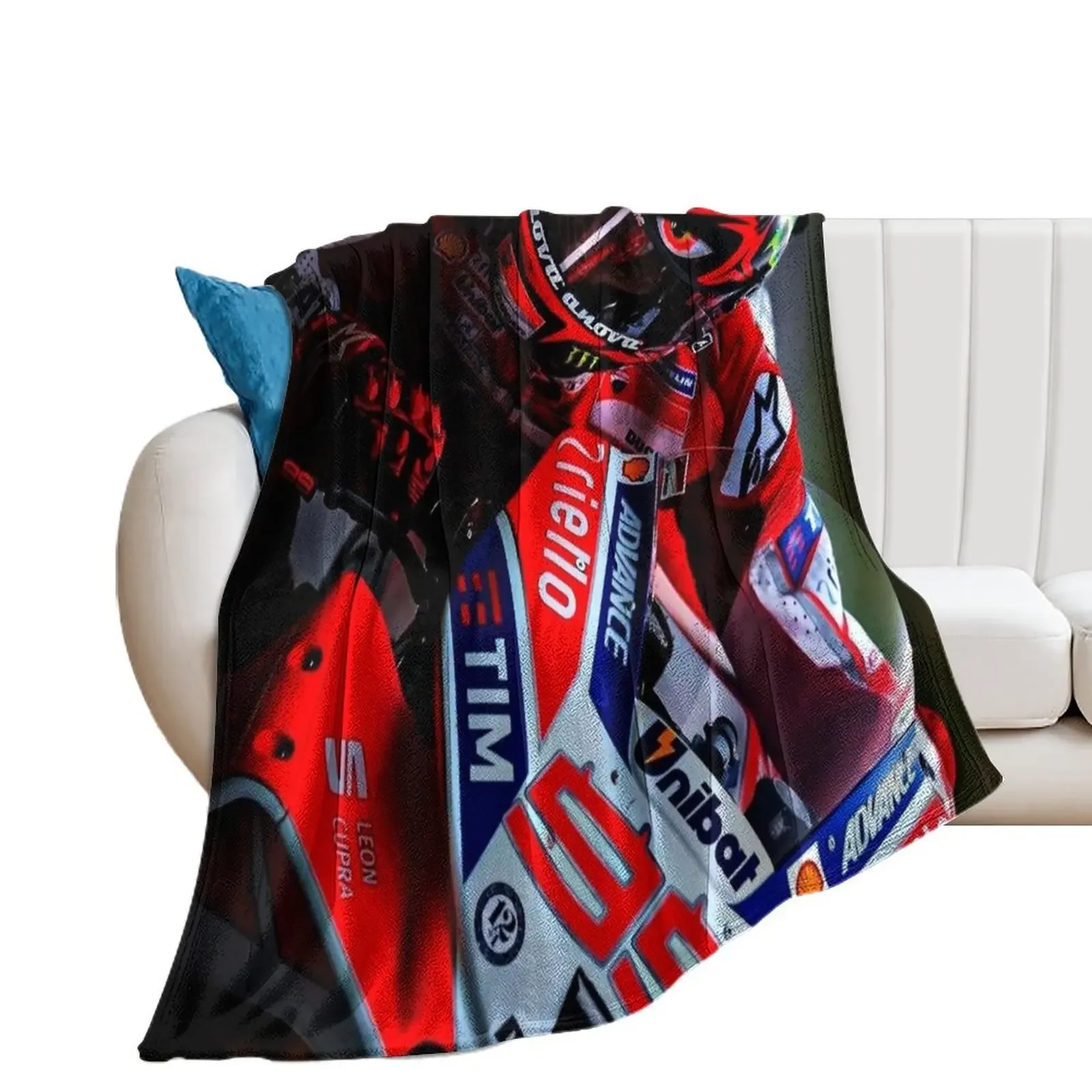 

Jorge Lorenzo Throw Blanket Picnic Flannel Blankets