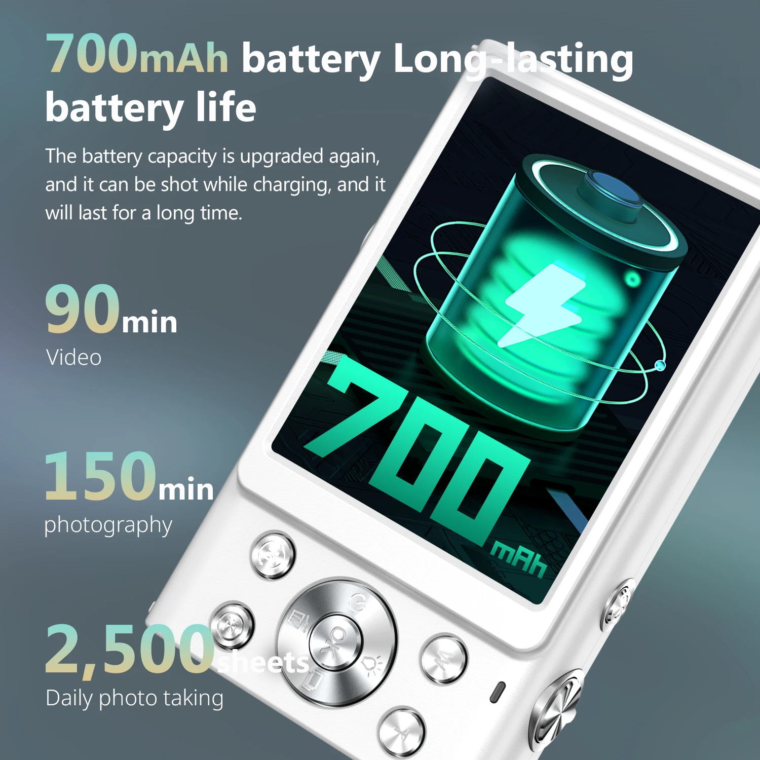 STUOGYUM 4K Digital Camera Autofocus Vlogging Camera HD 48MP with 2.8" Large Screen Entry-Level Kids Campus Mini Retro Cam #3