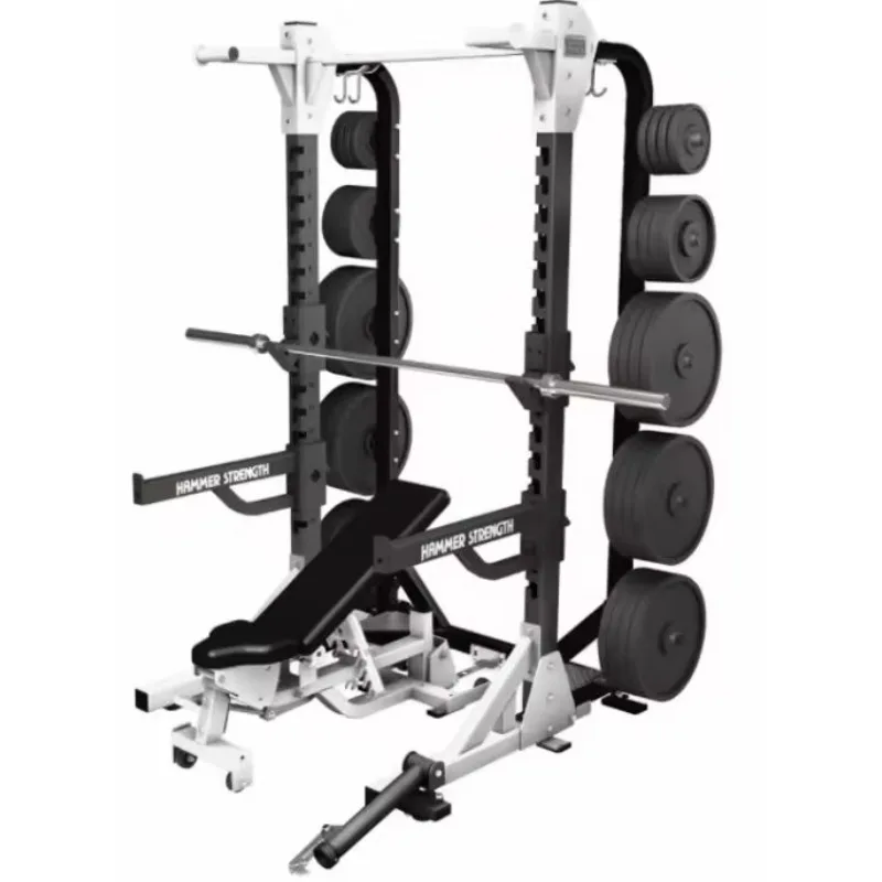 

Factory Gym Equipment Multi-Function Weight Lifting Half Rack Body Building Benches & Racks