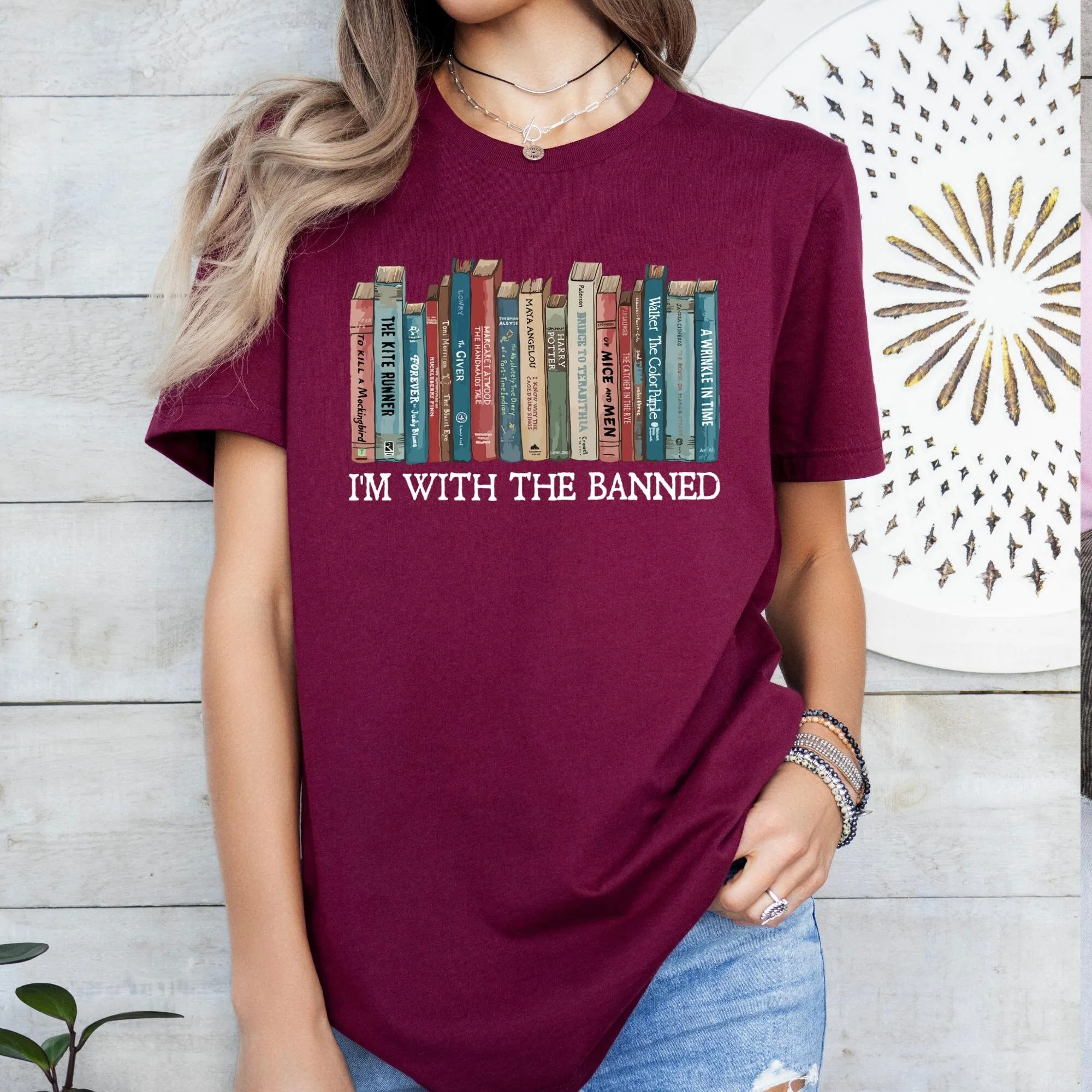 

Футболка I m With The Banned Books SweaT Premium Librarian Reading Trendy