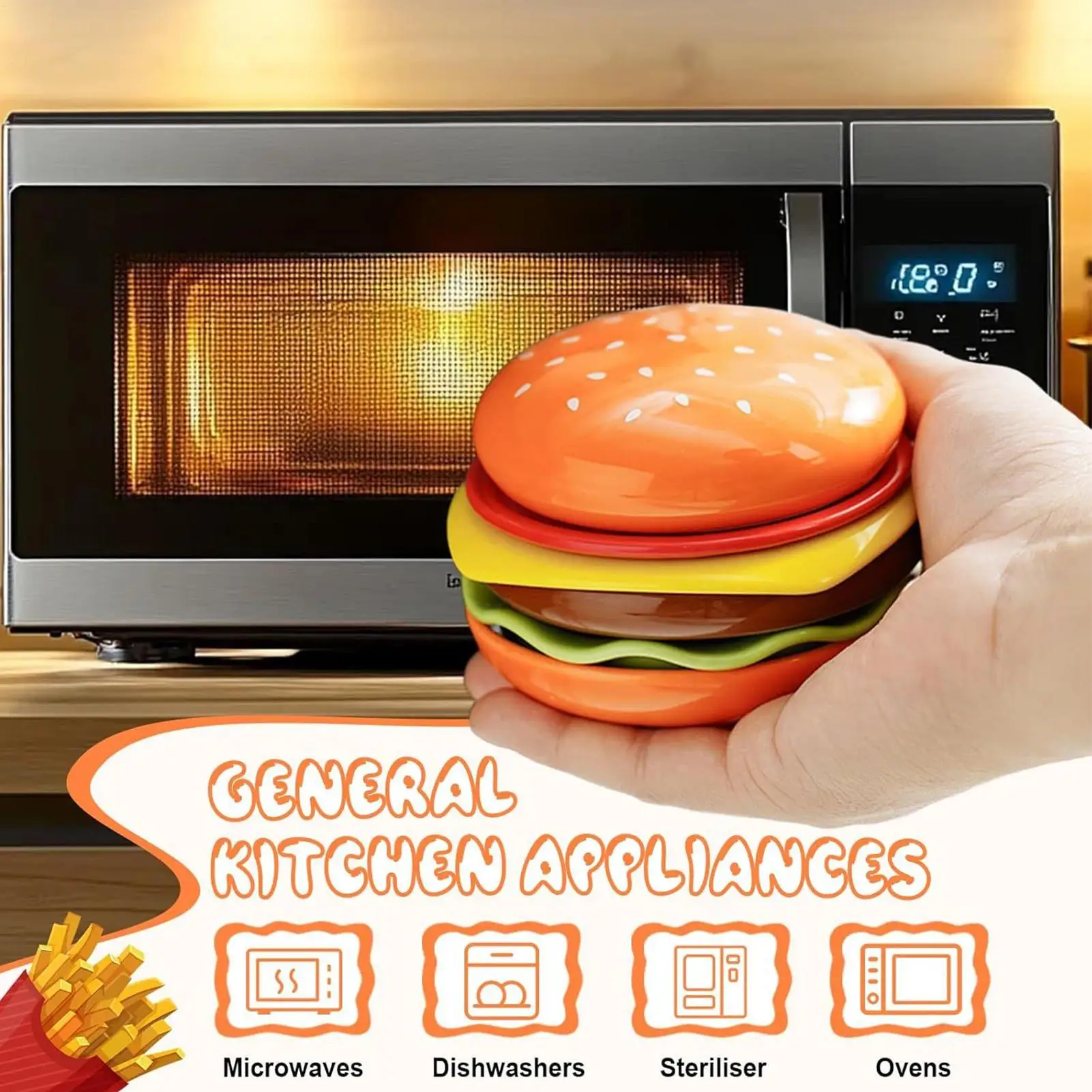 Stackable Hamburger Plate Set 6 Layers Dinner Plate  Spit Plate Soy Sauce Dish Dishwasher Safe for Ketchup Sushi Snack BBQ Party view 4