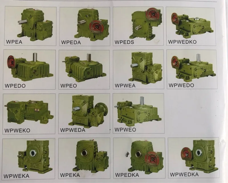 مخفض تروس الدودة من سلسلة WPA/WPS/WPO/WPX - عجلة دودة نحاسية كاملة (مقاسات 40-155 مم) #3