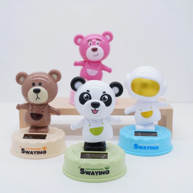 حار بيع الحلي الداخلية للسيارة ، الحلي الدب رائد الفضاء ، دمى الدب سهلة ، الحلي سيارة تعمل بالطاقة الشمسية