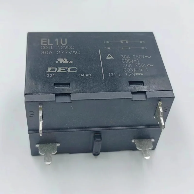 

（Brand New Original）1pcs/lot 100% original genuine relay:EL1U COIL 12VDC power relay 12V 4pins 30A 277VAC