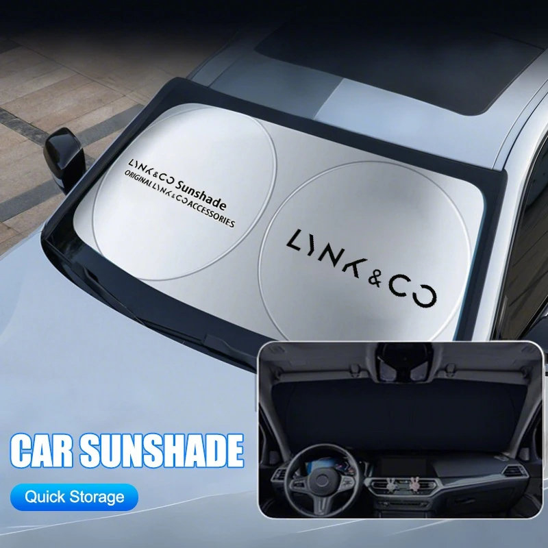 

Folding Car Windshield Sun Shade Cover Visor UV Protector For Lynk&Co 01 02 03+ 05 06 09 PHEV 09 MHEV Interior Accessories