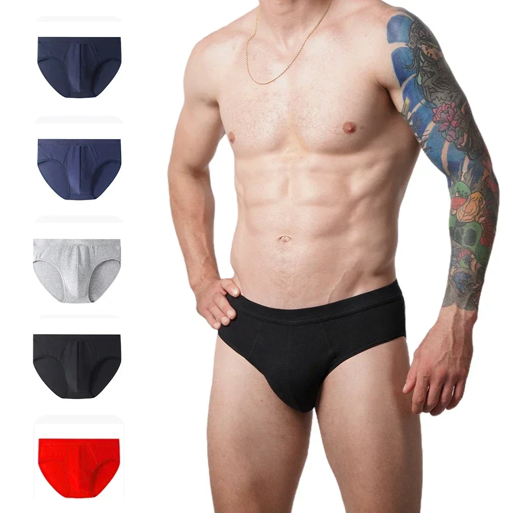 

2025 New Cotton Men’s Briefs breathable Men's Breathable Panties XL-8XL Men's Underwear Panties Solid Sexy Comfortable Shorts