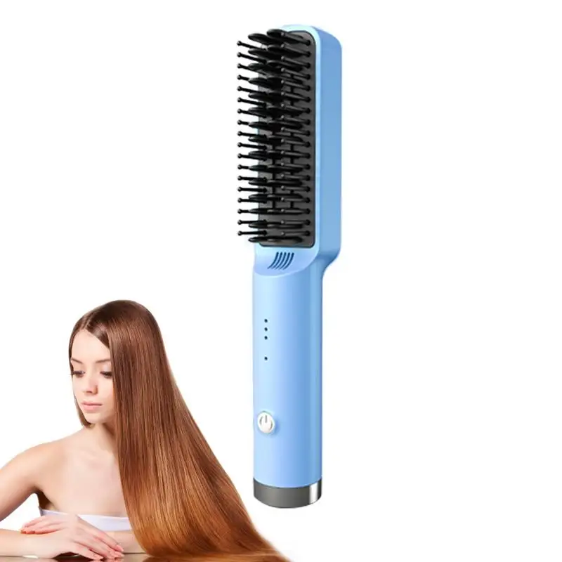 

hair straightener Comb Electric Straightening Brush Cordless Hair Straightener brush Negative ions do not harm hair