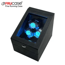 FRUCASE PU Watch Winder for automatic watches automatic winder 3 watches