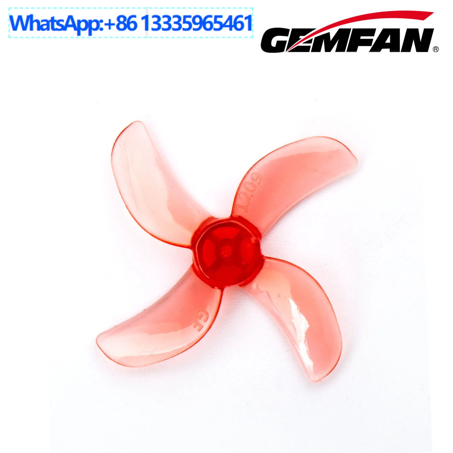 gemfan-qianfeng-1209-4-pa-31mm-quatro-laminas-paddle-microcomputador-palito-maquina-circulo-maquina-paddle