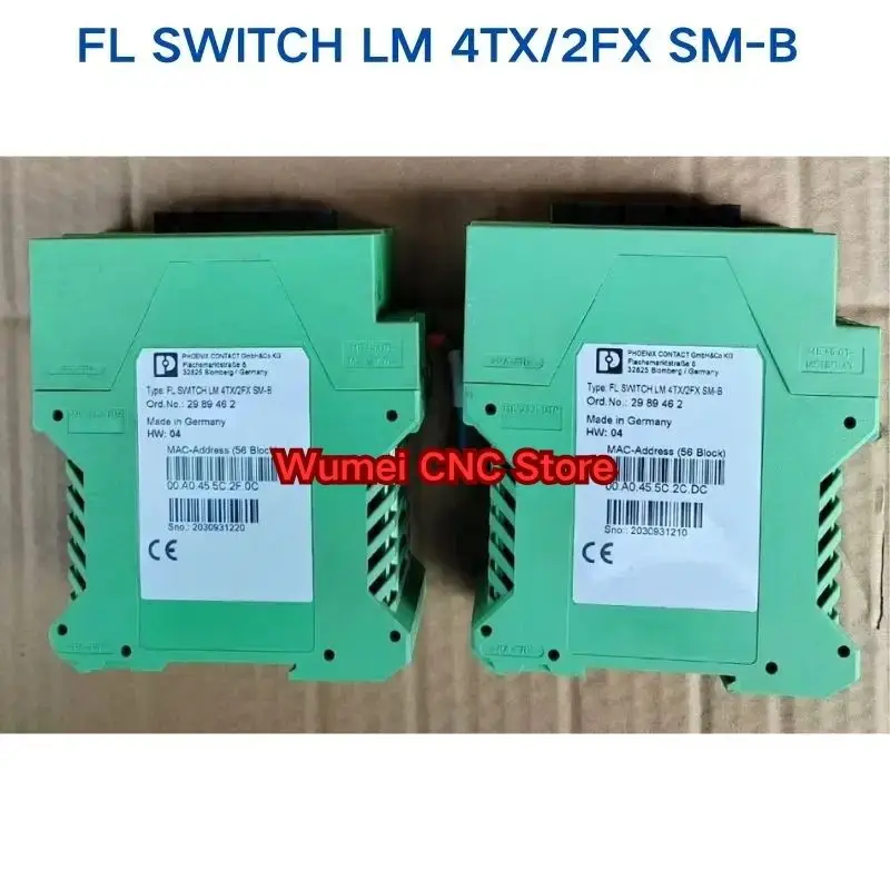 Second-hand test OK for PHOENIX Switch FL SWITCH LM 4TX/2FX SM/SM ST-E/SM-B 2989938 2832658 2891916 2989462