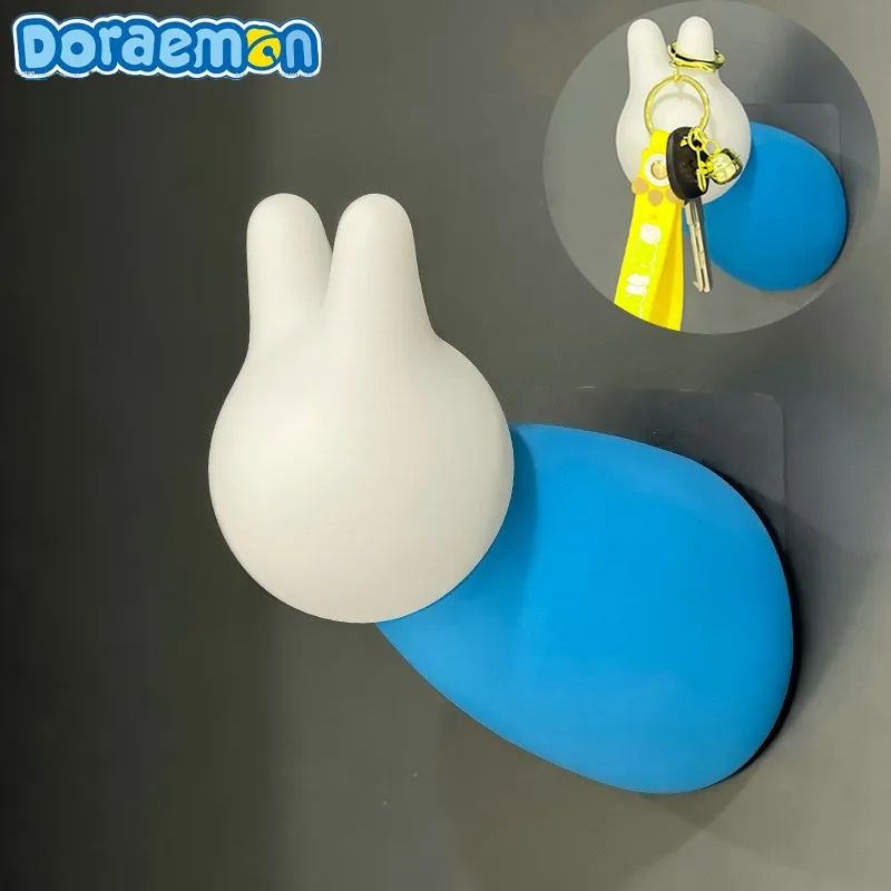 

Doraemon Scissors Hand Key Hook Hanger Hard Glue Non Perforated Wall Entrance Bathroom Door Rear Strong Adhesive Cute Products