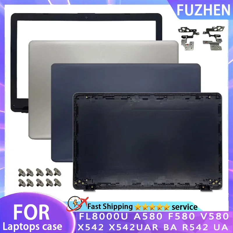 

NEW For ASUS FL8000U A580 F580 V580 X542 X542UAR BA R542 Laptop LCD Back Cover Front Frame Hinges